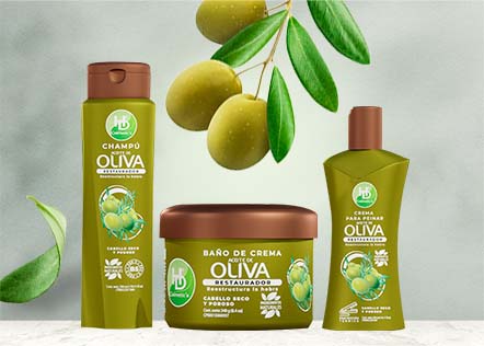 HD Cosmetics - Linea de Oliva para el cuidado del cabello